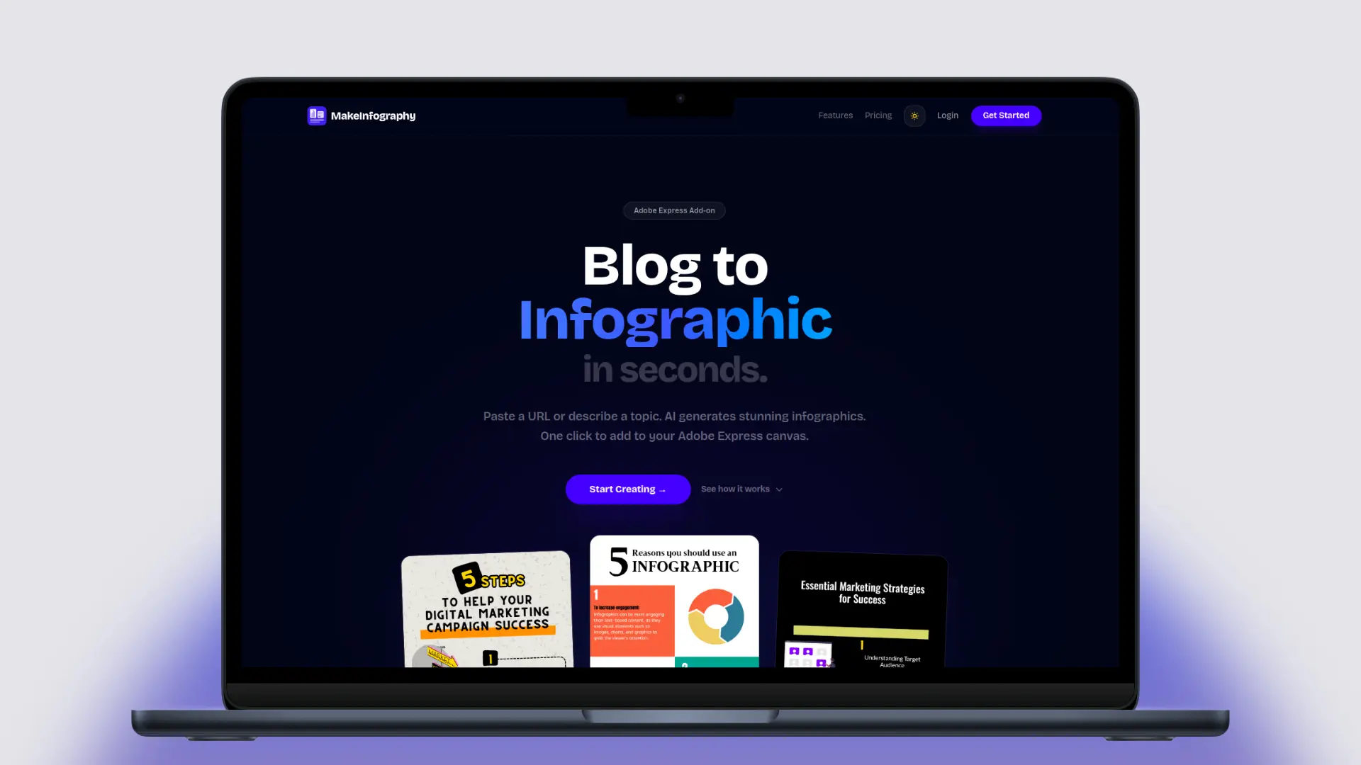 MakeInfography screenshot